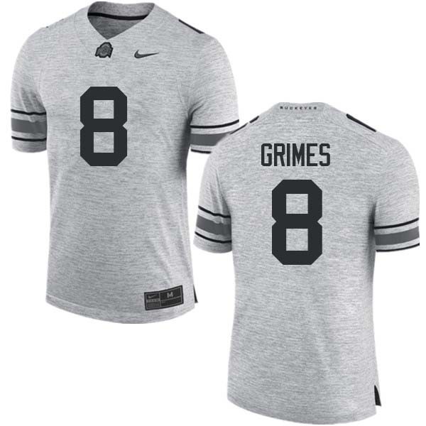 Ohio State Buckeyes #8 Trevon Grimes Men Official Jersey Gray